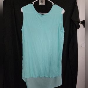 Light blue tank top size large tall